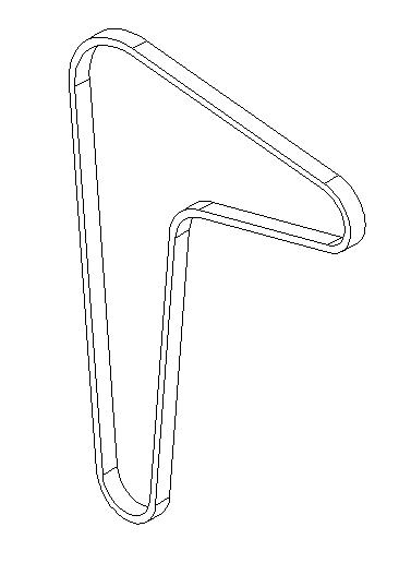 Belt, Timing, Closed, HTD 5M X 9 X 710 Lg