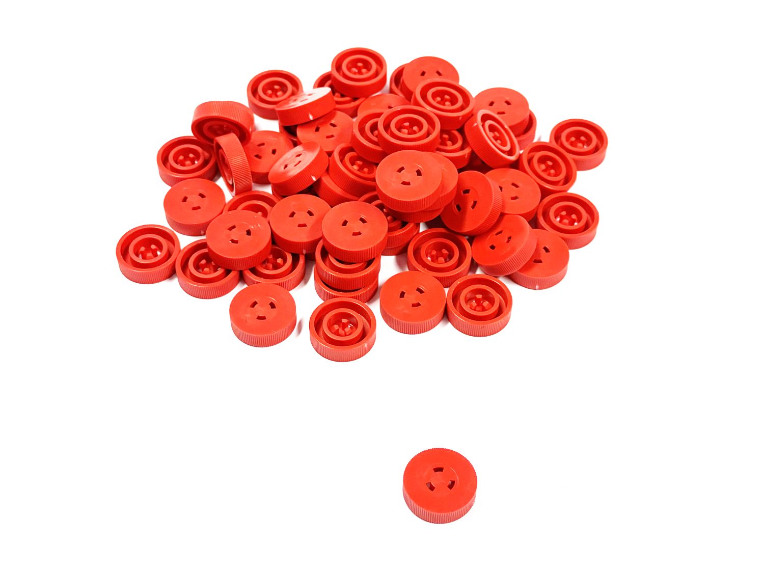 ROLLER, PINCH, TEXTURED, RED