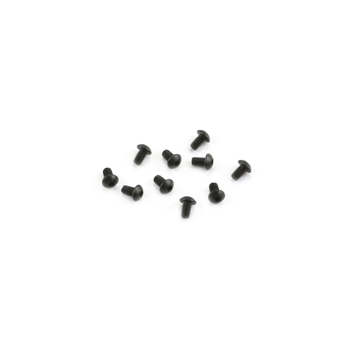 Screw, M2.5 x 0.45 x 4mm LG, Button Head Cap, Black Oxide